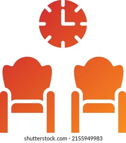 Vector Design Waiting Room Icon Style