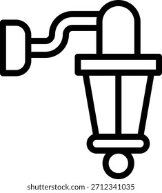 Estilo de icono de lámpara de pared de diseño de Vector