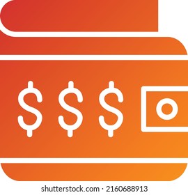 Estilo de icono de la cartera de diseño del vector