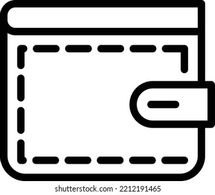 Estilo de icono de la cartera de diseño del vector