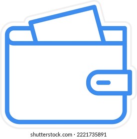 Estilo de icono de la cartera de diseño del vector