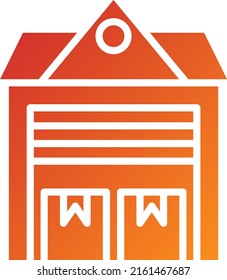 Estilo de icono de almacén de diseño de vectores