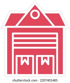 Vector Design Warehouse Icon Style