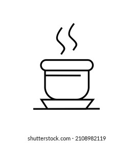 vector design, warm drink cup icon or symbol