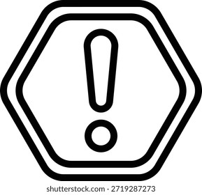 Estilo de icono de advertencia de diseño de Vector