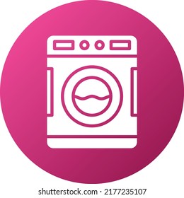 Estilo de iconos de la lavadora de diseño de vectores