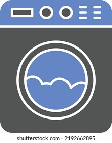 Vector Design Washing Machine Icon Style