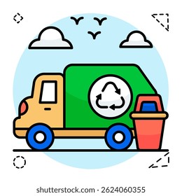 Diseño de Vector del reciclaje de residuos