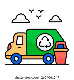 Diseño de Vector del reciclaje de residuos
