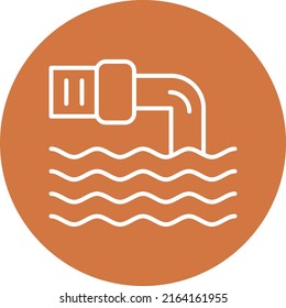 Vector Design Waste Water Icon Style