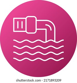 Vector Design Waste Water Icon Style