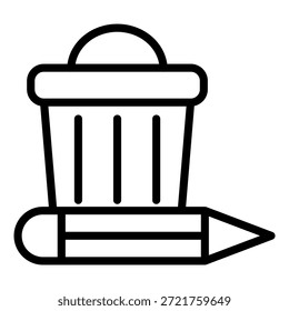 Design de vetor WasteWarrior Pro Icon Style