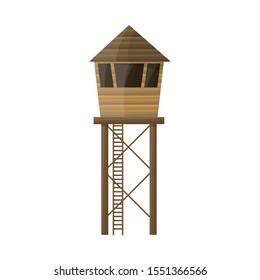 Vector design of watchtower and tower icon. Web element of watchtower and belfry vector icon for stock.
