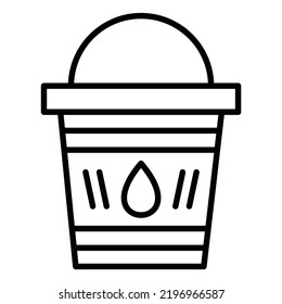 Vector Design Water Bucket Icon Style