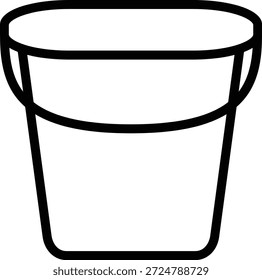 Estilo del icono del cubo de agua del diseño del Vector