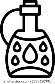 Estilo del icono de la cantina de agua del diseño del Vector