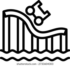 Vector Design Water Coaster Icon Style