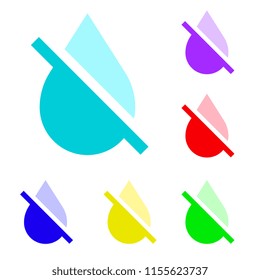 vector design of water color disable 
