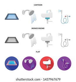 Vector design of water and drop symbol. Collection of water and splash stock symbol for web.