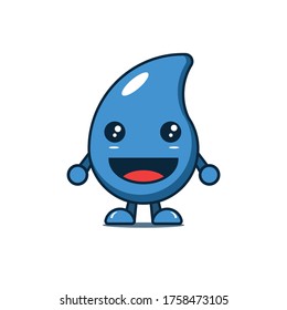 Vector design of water droplets with a white background