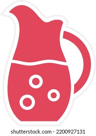 Vector Design Water Jar Icon Style