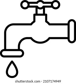 Diseño de agua de vectores Tap Estilo de iconos
