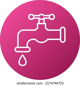 Diseño de agua de vectores Tap Estilo de iconos