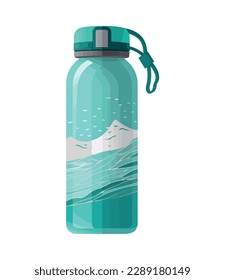 Icono de equipo termo de agua de diseño de vectores aislado
