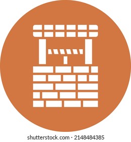 Vector Design Water Well Icon Style