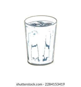 Vector Design of Water-filled Can Logo