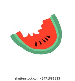  vector design watermelon for summer suitable for holiday sticker, template, decoration