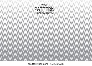 Vector design wave simple wavy line, smooth pattern background. EPS10.