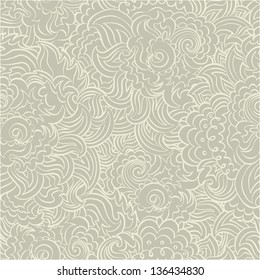 Vector design wave template seamless tiled pattern