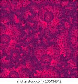 Vector design wave template seamless tiled pattern