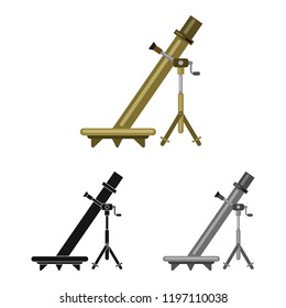 Vector design of weapon and gun icon. Collection of weapon and army stock vector illustration.