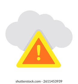 Vector design of weather alert, flat icon