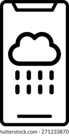 Vector Diseño Clima App Icon Style