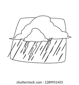 Vector design of weather and climate icon. Collection of weather and cloud vector icon for stock.