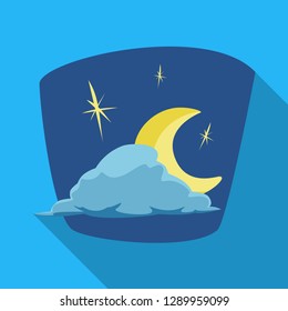 Vector design of weather and climate symbol. Set of weather and cloud stock vector illustration.