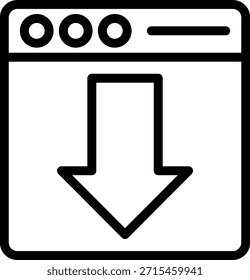 Diseño de Vector Página web Descarga Icon Style