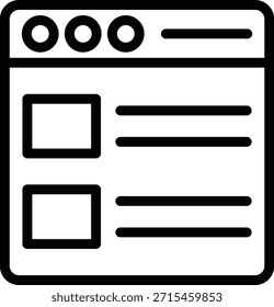 Estilo de icono de página web de diseño de Vector