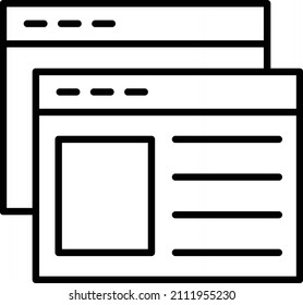 Vector Design Webpages Icon Style