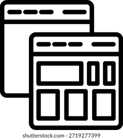 Symbolstil für Vektordesign-Webseiten