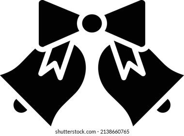 Vector Design Wedding Bells Icon Style