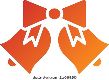 Vector Design Wedding Bells Icon Style