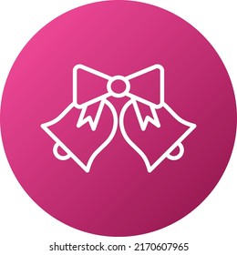 Vector Design Wedding Bells Icon Style