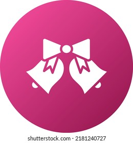 Vector Design Wedding Bells Icon Style