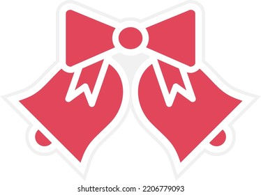 Vector Design Wedding Bells Icon Style