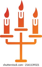 Vector Design Wedding Candle Icon Style