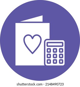 Vector Design Wedding Cost Icon Style